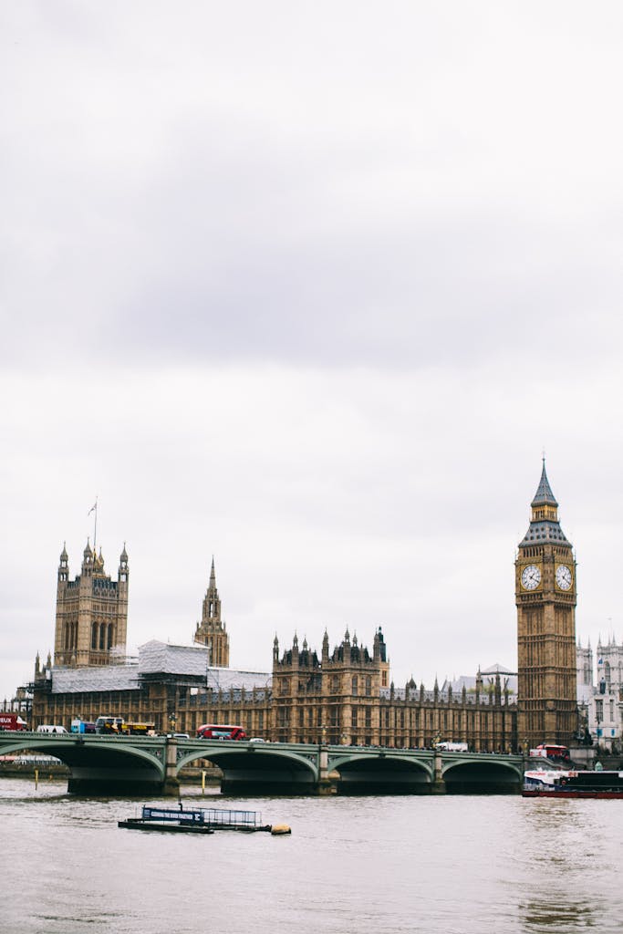 Photo of Parliament Building Beside River Bank