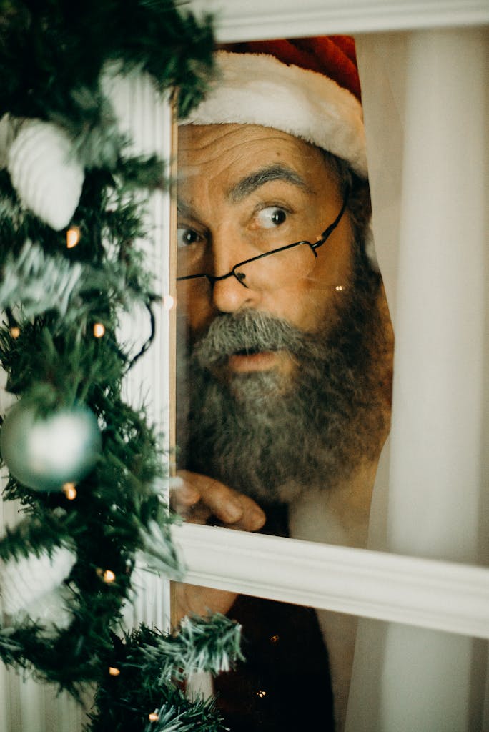 Person Looking at the Window