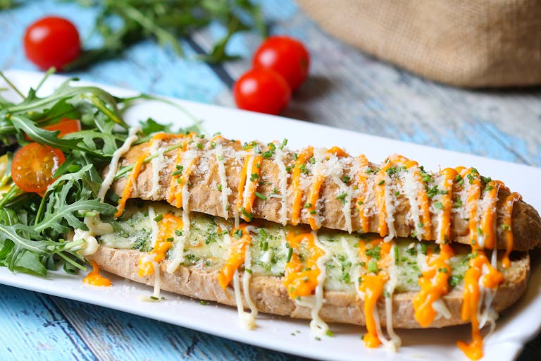 Bread with Mustard and Cheese